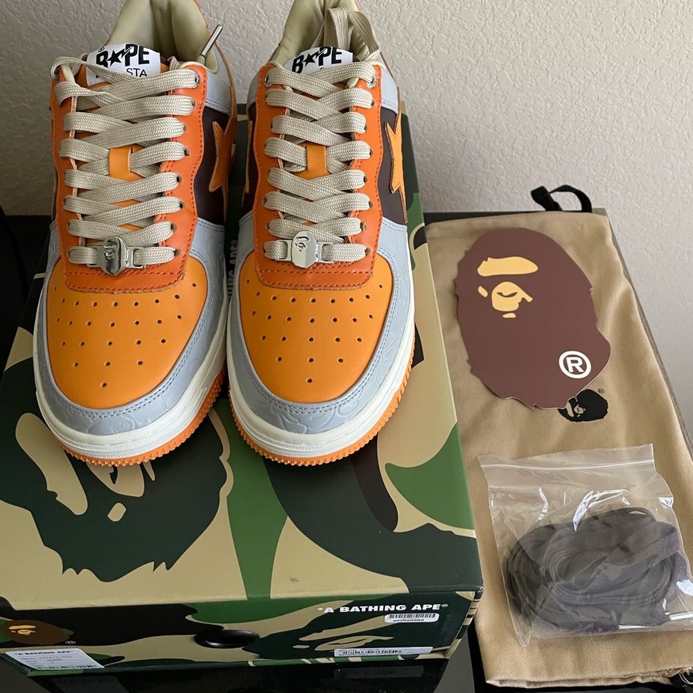SOLD😍 Men “AUTHENTIC “ A BATHING APE BAPE STA M2 low-top sneakers